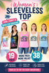 Women’s Sleeveless Graphic Tank Tops - 19/38 Pack - From £1.00 Per Unit