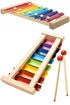 10 Pack Wooden Rainbow Xylophone