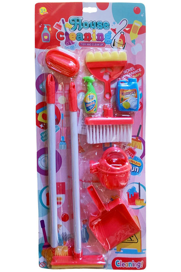 9 Pieces Kids Cleaning Play Set