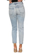 Women's Light Wash Mid Rise Jeans