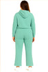 Women’s Hooded Tracksuit Set – Sweatshirt & Wide Leg Joggers