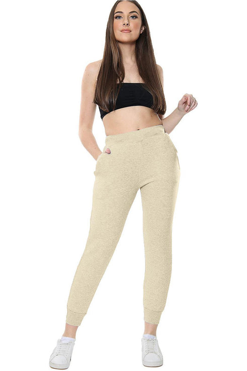 Womens Fleece Try Slim Fit Joggers