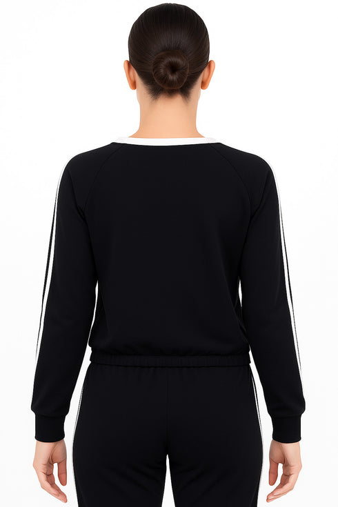 Women Crew Neck Striped Jumper