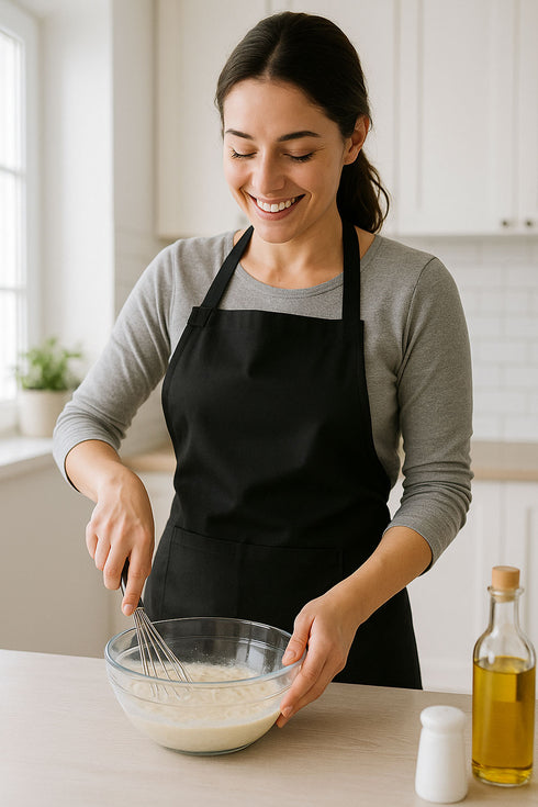 2 Pack Unisex Kitchen Apron – Adjustable Waterproof Cooking Aprons with Pockets