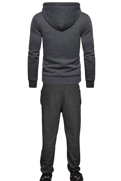 Mens Full Zip Plain Tracksuit