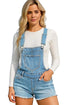 Ladies Light Wash Denim Stretchable Dungaree