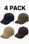 Vintage Washed Cotton Baseball Caps | Adjustable 3 & 4 Packs