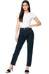 Women Plus Size High Waist Straight Leg Jeans