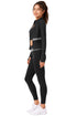 3 Piece Women’s Active-wear Set with Jacket, Sports Bra & Leggings