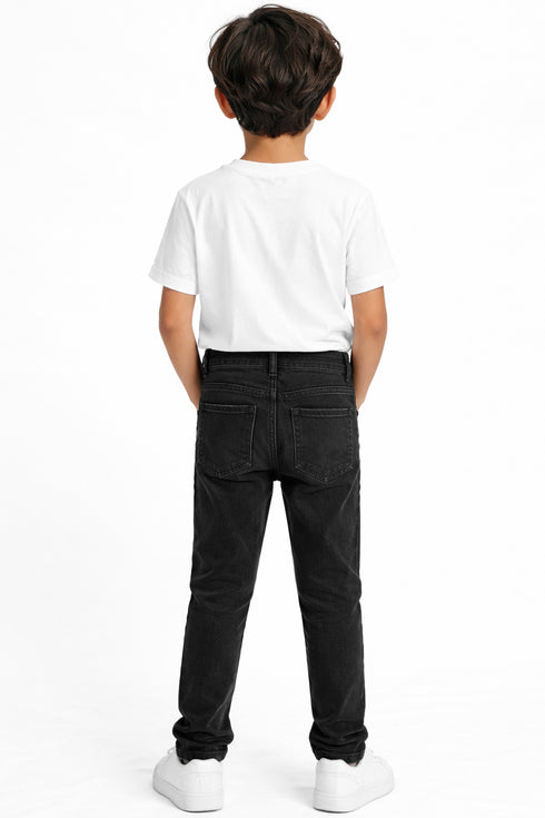 Boys’ Slim Fit Black Jeans - Age 8