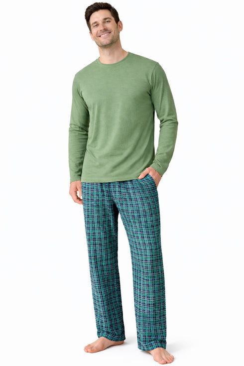 Mens Long Sleeve Lounge Set - Pyjama Set