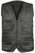 Mens Multi Pocket Sleeveless Utility Vest