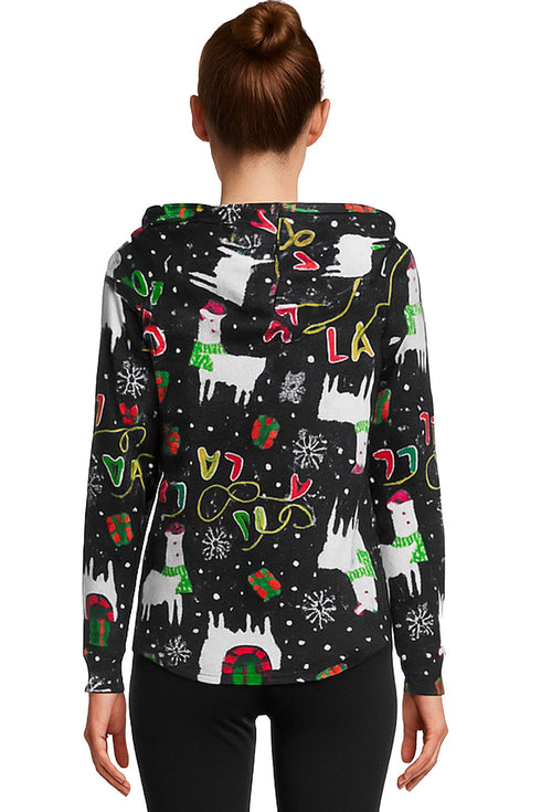 Velvet Christmas Pullover Hoodie - XS/S