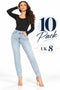 10 Pack Women's Straight Leg Skinny Jeans - From £2.99 Per Unit