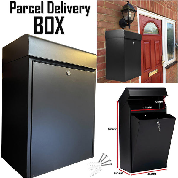 Wall Mounted Secure Parcel Delivery Box – Weatherproof Lockable Mail Drop Box