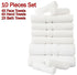 10 Piece Absorbent Cotton Towel Set