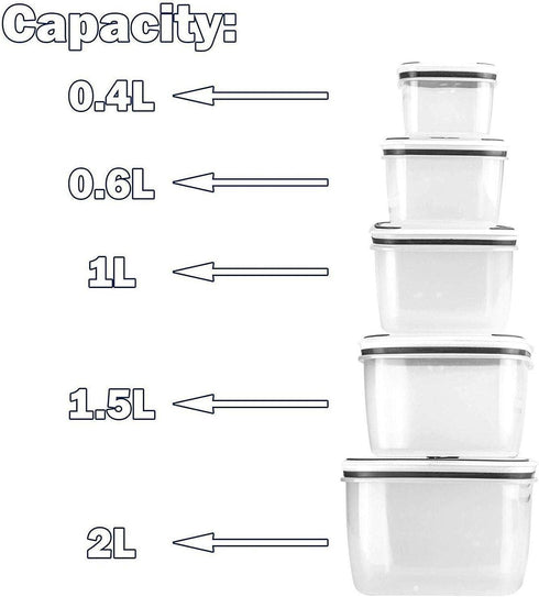 5 Food Storage Container Set with Lids