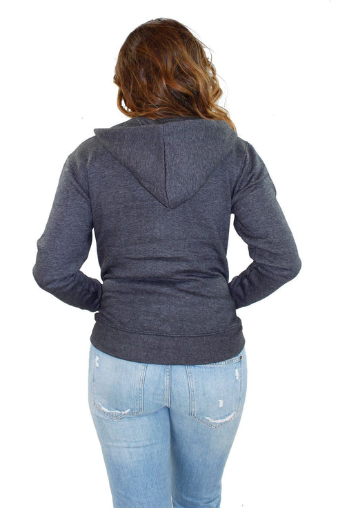 Women Polycotton Zipper Hoodie