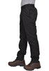Mens Elasticated Waist Polycotton Trousers - Black