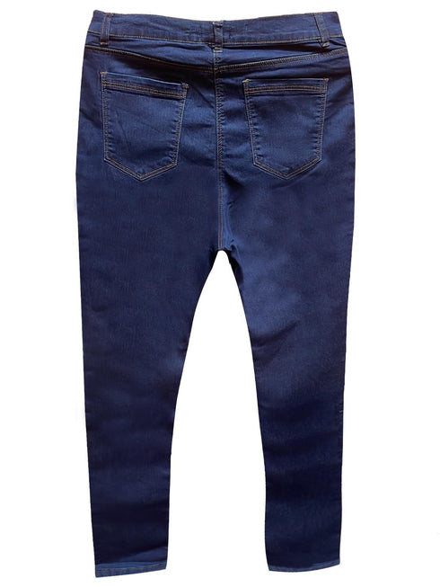 Womens Plain Denim Slim Fit Jeans - UK 6