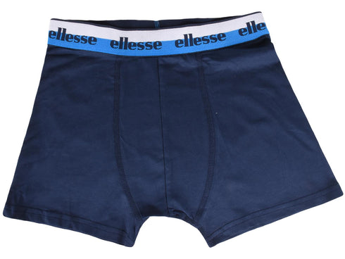 Men’s Boxers 2 Pack – Blue & Black Cotton Stretch Trunks Size L