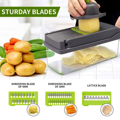 12 in 1 Vegetable Chopper & Slicer Set