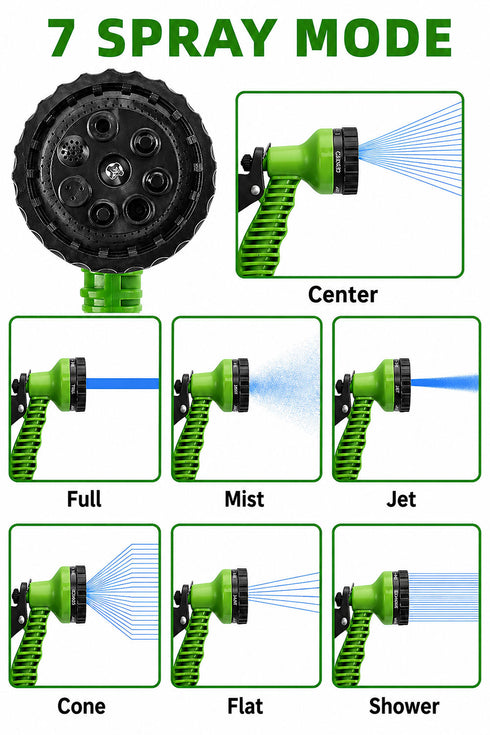 Expandable Garden Hose Pipe | 50ft & 100ft with Spray Gun