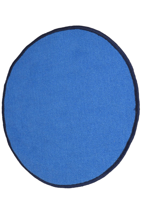 5 Pack Non Slip Blue Rubber Round Door Mat