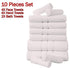 10 Piece Absorbent Cotton Towel Set