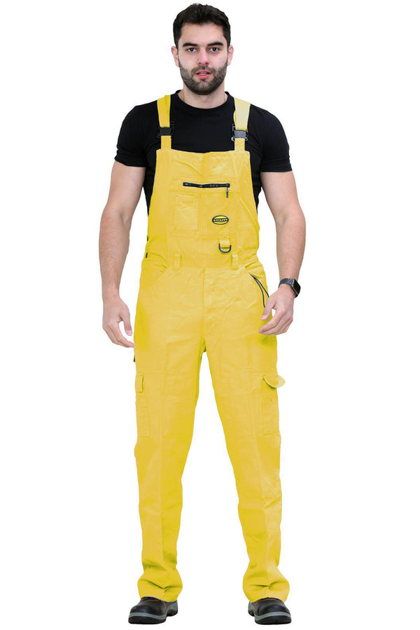 Men’s Yellow Bib & Brace Workwear Overalls