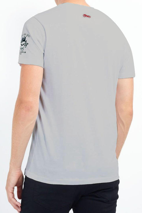 Men’s Brave Soul Ride or Die Graphic T-Shirt – Biker Skull Motorcycle Print