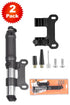 2 Pack Mini Portable Bike Pump
