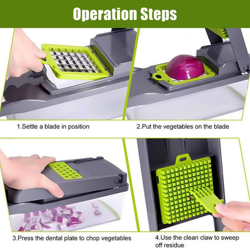 12 in 1 Vegetable Chopper & Slicer Set