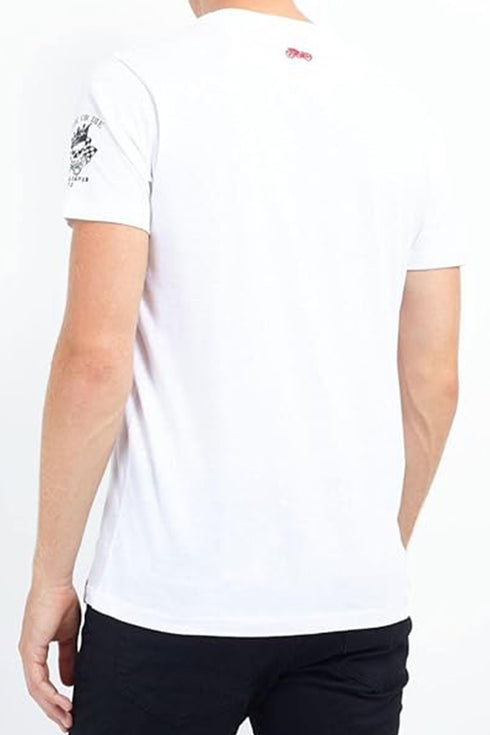 Men’s Brave Soul Ride or Die Graphic T-Shirt – Biker Skull Motorcycle Print