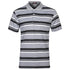 3 Pack Mens Striped Polo Collar Shirts