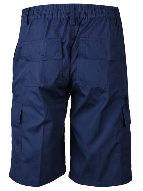 Men 3/4 Elasticated Waist Cargo Combat Shorts