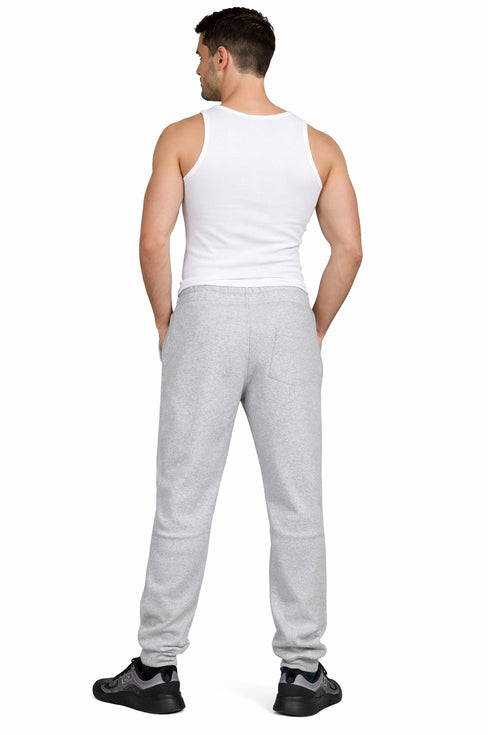 Men Elasticated Drawstring Fleece Bottoms