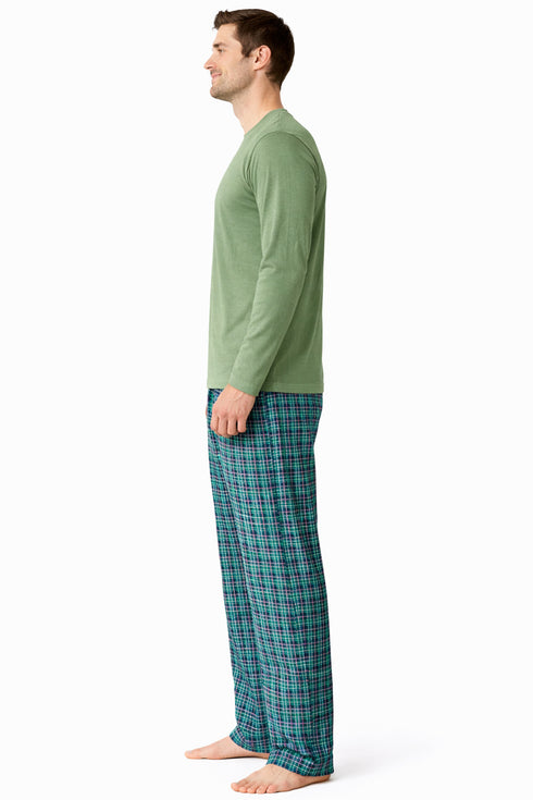 Mens Long Sleeve Lounge Set - Pyjama Set