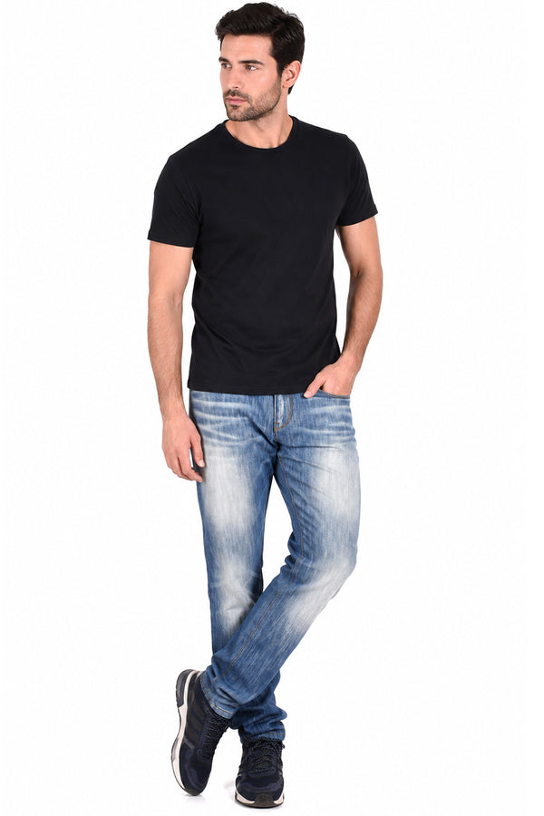 Men’s Slim Fit Faded Blue Denim Jeans