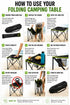 Folding Camping Table with Carry Bag – Lightweight Portable Outdoor Table