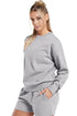 Womens Polycotton Sweatshirt Short Set