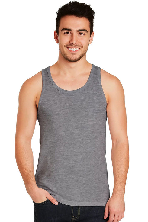 Men's Plain Polycotton Vest Tank Top