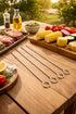 6 Piece BBQ Tool Set with Carry Case – Stainless Steel Grill Utensils
