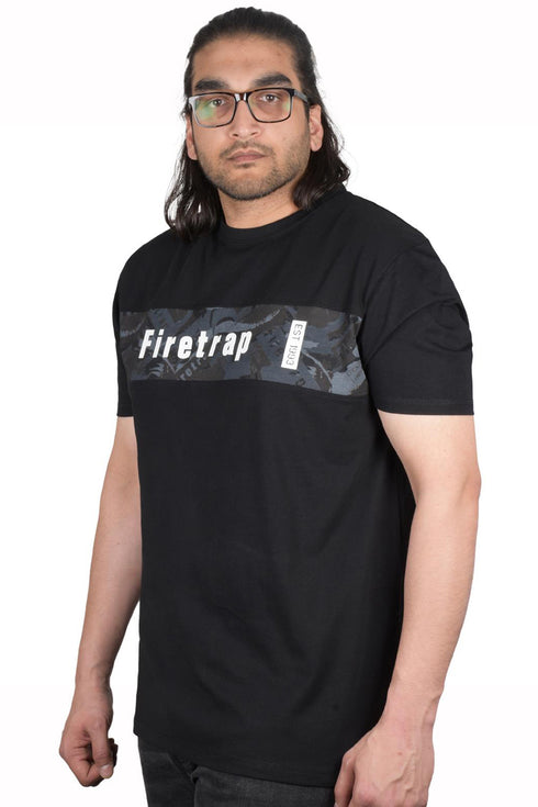 Fire Trap Mens Cotton Casual T-shirt