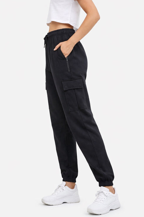 Ladies Fleece Cargo Trousers