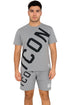 Men's Cotton T-Shirt & Shorts Set – Casual Print Tracksuit Outfit