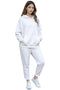 Womens White Pullover Tracksuit
