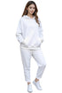 Womens White Pullover Tracksuit