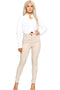 Women’s Beige High Waist Skinny Jeans