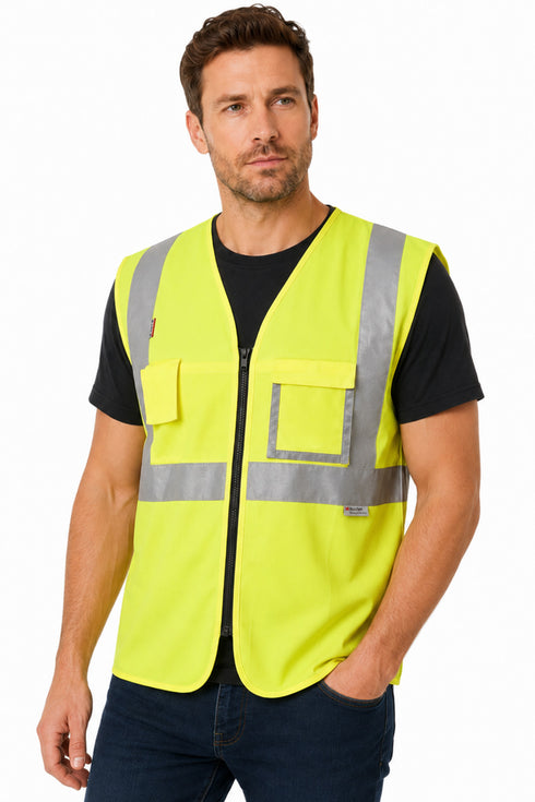 12 Pack High Visibility Safety Reflective Vest - From £1.66 Per Unit